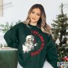 X-mas Christmas Cute Santa Claus I Love A Man With A Beard Cute Santa Claus Shirt
