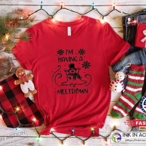 X mas Christmas Sweatshirt Im Having Melting Down Shirt Funny Christmas Shirt Cute Snowman Sweat 1