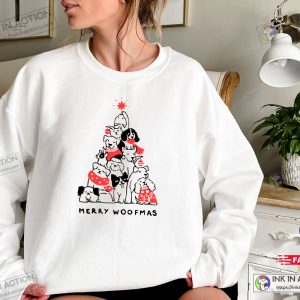 X mas Christmas Sweatshirt Merry Woofmas Sweatshirt Retro Vintage Christmas 2022 1