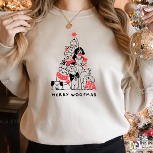 Merry Woofmas Retro Vintage Christmas Shirt