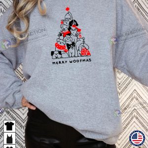 X mas Christmas Sweatshirt Merry Woofmas Sweatshirt Retro Vintage Christmas 2022 3