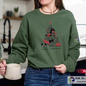 X mas Christmas Sweatshirt Merry Woofmas Sweatshirt Retro Vintage Christmas 2022 4
