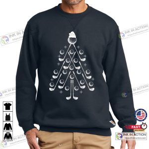 X mas Christmas Tree Xmas Golf Player Golf Ball Golf Club Lover Gift Sweatshirt 4