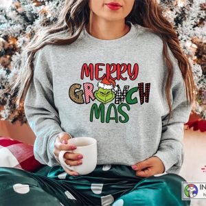 X mas Cute Winter Sweater New Year Shirt Grinchmas Sweatshirt Most Wonderful Time of The Year 3