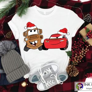 X mas Disney Cars Christmas Shirts Disney Cars Tow Mater Shirt Christmas Disney McQueen Shirt Christmas Funny Shirts 2