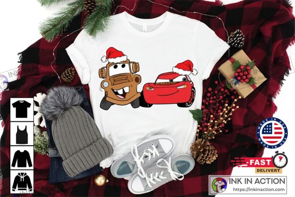 Disney Cars Tow Mater McQueen Christmas Funny Shirts