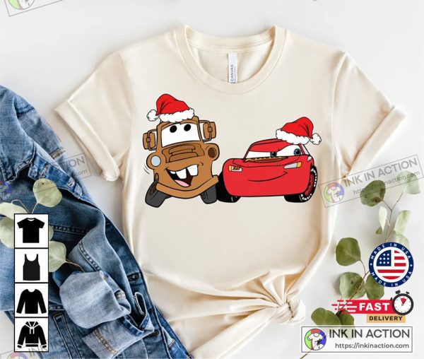 Disney Cars Tow Mater McQueen Christmas Funny Shirts