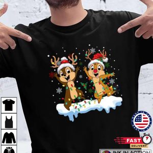 X mas Disney Chip And Dale Christmas Shirt Cute Christmas Couples Shirt 1