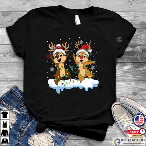 X mas Disney Chip And Dale Christmas Shirt Cute Christmas Couples Shirt 3