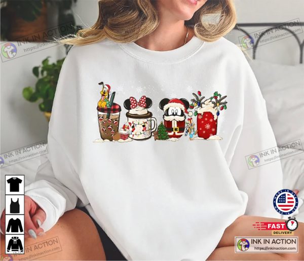 Disney Christmas Coffee Family Basic Shirt