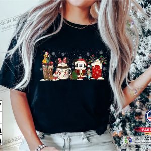 X mas Disney Christmas Coffee Shirt Disney Christmas 2022 Shirt Coffee Lover Disney Christmas Family Shirt 3