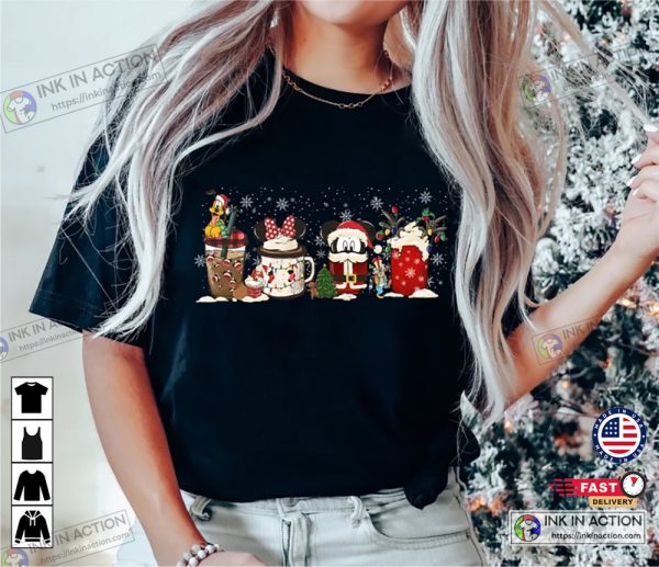 Disney Christmas Coffee Family Basic Shirt