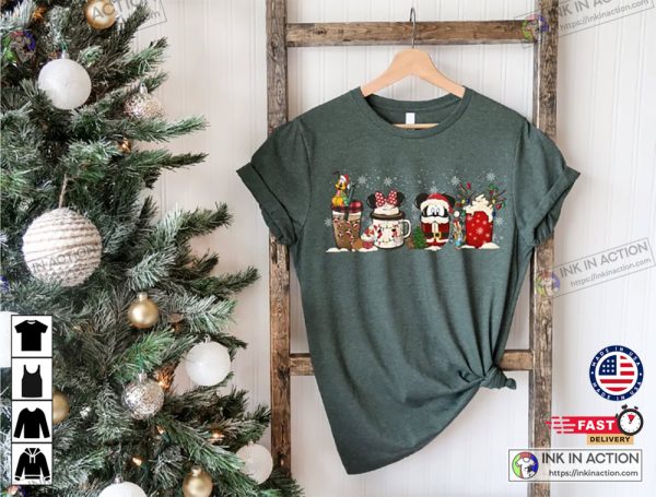 Disney Christmas Coffee Family Basic Shirt