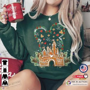 Minnie Gingerbread Castle Disneyland Christmas Sweatshirt