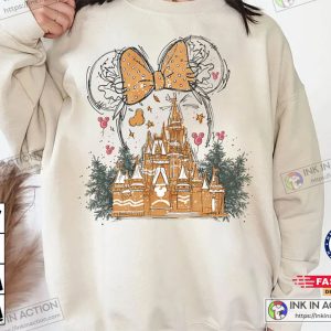 X mas Disney Gingerbread Castle Sweatshirt Minnie Christmas Castle Shirt Disneyland Christmas 2