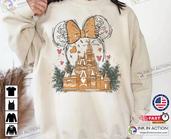 Minnie Gingerbread Castle Disneyland Christmas Sweatshirt