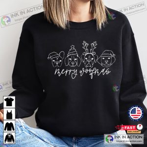 X mas Dog Christmas Sweatshirt Merry Woofmas Sweatshirt Pet Lover Sweater 2