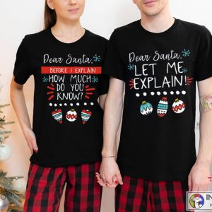 Funny Couples Christmas Shirts, Couple Sweaters Ugly Christmas