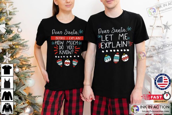 Funny Couples Christmas Shirts, Couple Sweaters Ugly Christmas