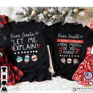 X mas Funny Couples Christmas Shirts Couple Sweaters Ugly Christmas 3