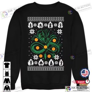 X mas Green Dragon Christmas Jumper Anime Style Sweatshirt 4