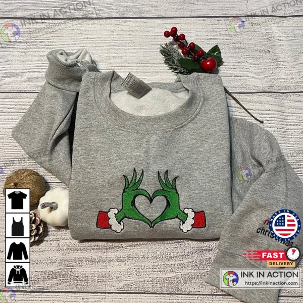 Nike Grinch Heart Christmas Shirt