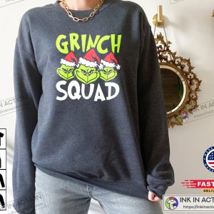 Grinch Squad Family Christmas T-shirt 1