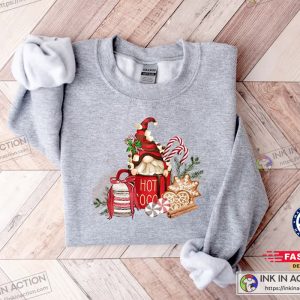 X mas Hot Cocoa Gnome Sweater Cute Gnomes Sweatshirt Christmas Sweater 3