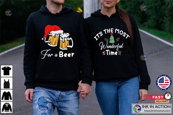 It’s the Most Wonderful Time Sweatshirt, For a Beer Sweater, Matching Christmas Sweat