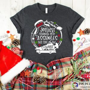 X mas Jolliest Bunch of Assholes Shirt This Side of The Nuthouse Tshirt Funny Christmas Women Gift Sweatshirt 4