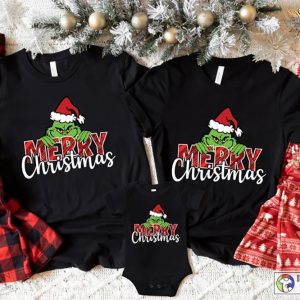 X mas Merry Christmas Grinch Shirt Christmas Grinch Holiday Shirt 2