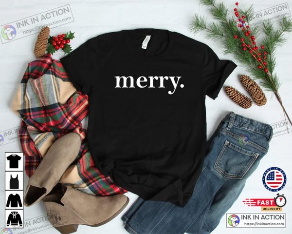 Merry Christmas Basic Shirt for Holiday