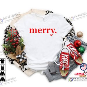 Merry Christmas Basic Shirt for Holiday