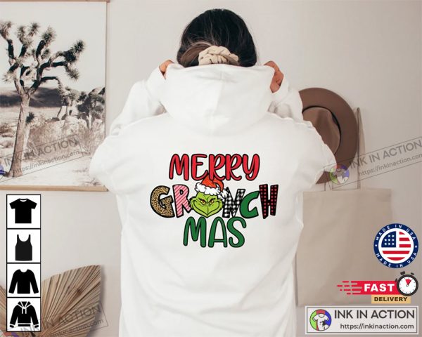 Funny Merry Grinchmas Christmas Hoodie