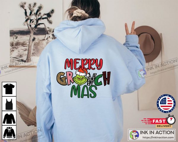 Funny Merry Grinchmas Christmas Hoodie