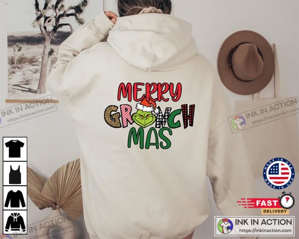 Funny Merry Grinchmas Christmas Hoodie