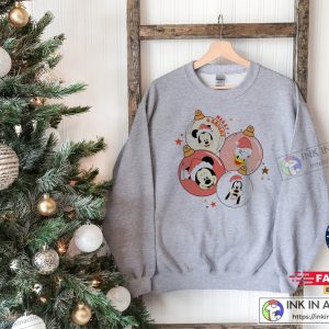 X mas Mickey And Friends Christmas Vintage Shirt Disney Family Xmas Sweatshirt Disneyland Xmas 2