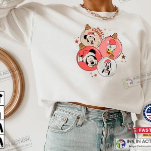 X mas Mickey And Friends Christmas Vintage Shirt Disney Family Xmas Sweatshirt Disneyland Xmas 3