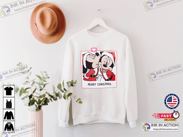 Mickey And Minnie Christmas Sweatshirt Disney Gift