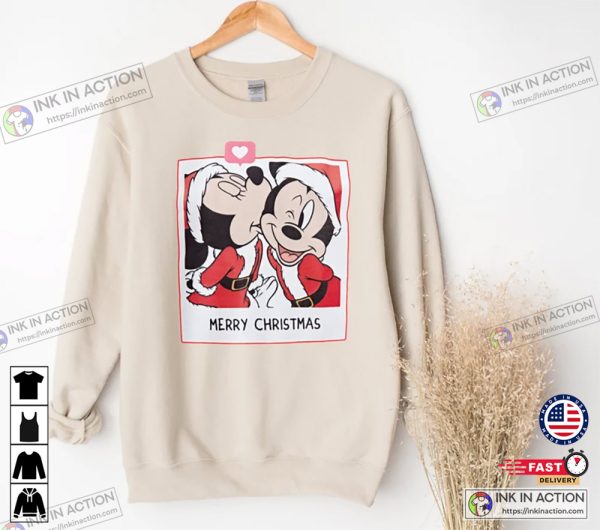 Mickey And Minnie Christmas Sweatshirt Disney Gift