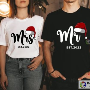 X mas Mr And Mrs Couple Christmas Shirts Matching Christmas Couple Shirts Christmas Couple Gifts 1