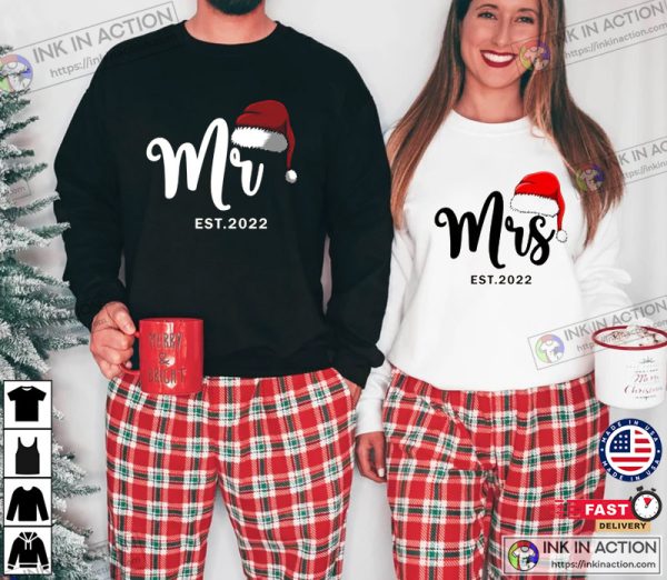 Mr And Mrs Couple Christmas Shirts, Matching Christmas Couple Shirts, Christmas Couple Gifts