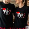 Mr and Mrs Christmas 2022 Shirt, Family Matching Shirts, Married Couples First Christmas Winter Wedding Tshirt