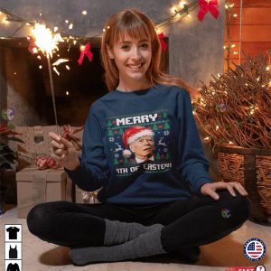 X mas Santa Joe Biden Merry 4th Of Easter Ugly Sweater Christmas Sweatshirt Biden Christmas Sweater Ugly Christmas Sweater 3