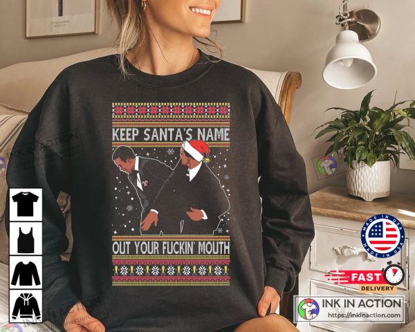 Slap Will Chris Meme 2022 Ugly Christmas Sweater Funny Shirt