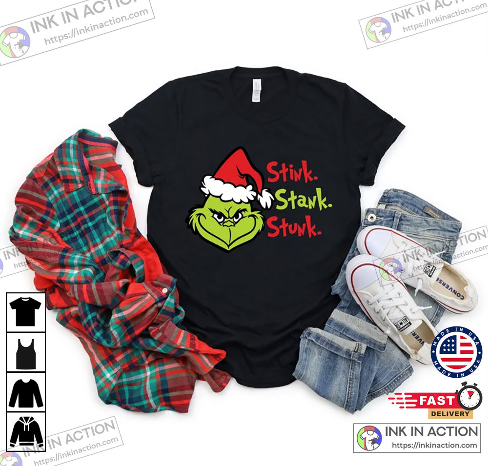 Official Grinch Hand Holding Truck Stink Stank Stunk Christmas