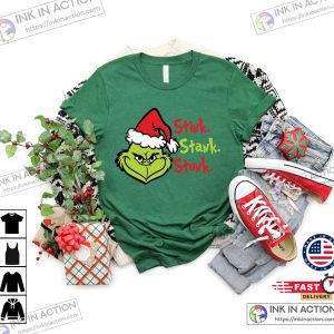 X mas Stink Stank Stunk Shirt Xmas Party Shirt Christmas Movie T Shirt Christmas Grinch T ShirtGrinch For Toddler Shirt 3