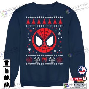 X mas Super Spider Christmas Jumper Superhero Xmas Sweatshirt 1
