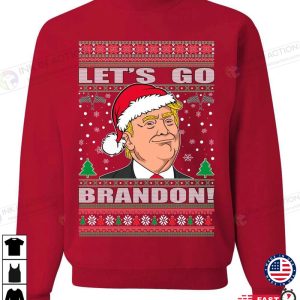 Trump Anti Biden Let’s Go Brandon Funny Ugly Christmas Sweater