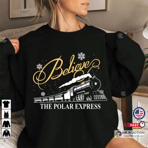 X mas Vintage Believe Polar Express Sweatshirt 1